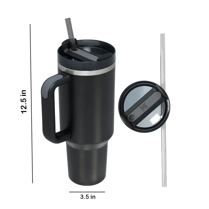 Stanley Stainless Steel H2.0 FlowState Quencher Tumbler 40oz - Black Glow Color